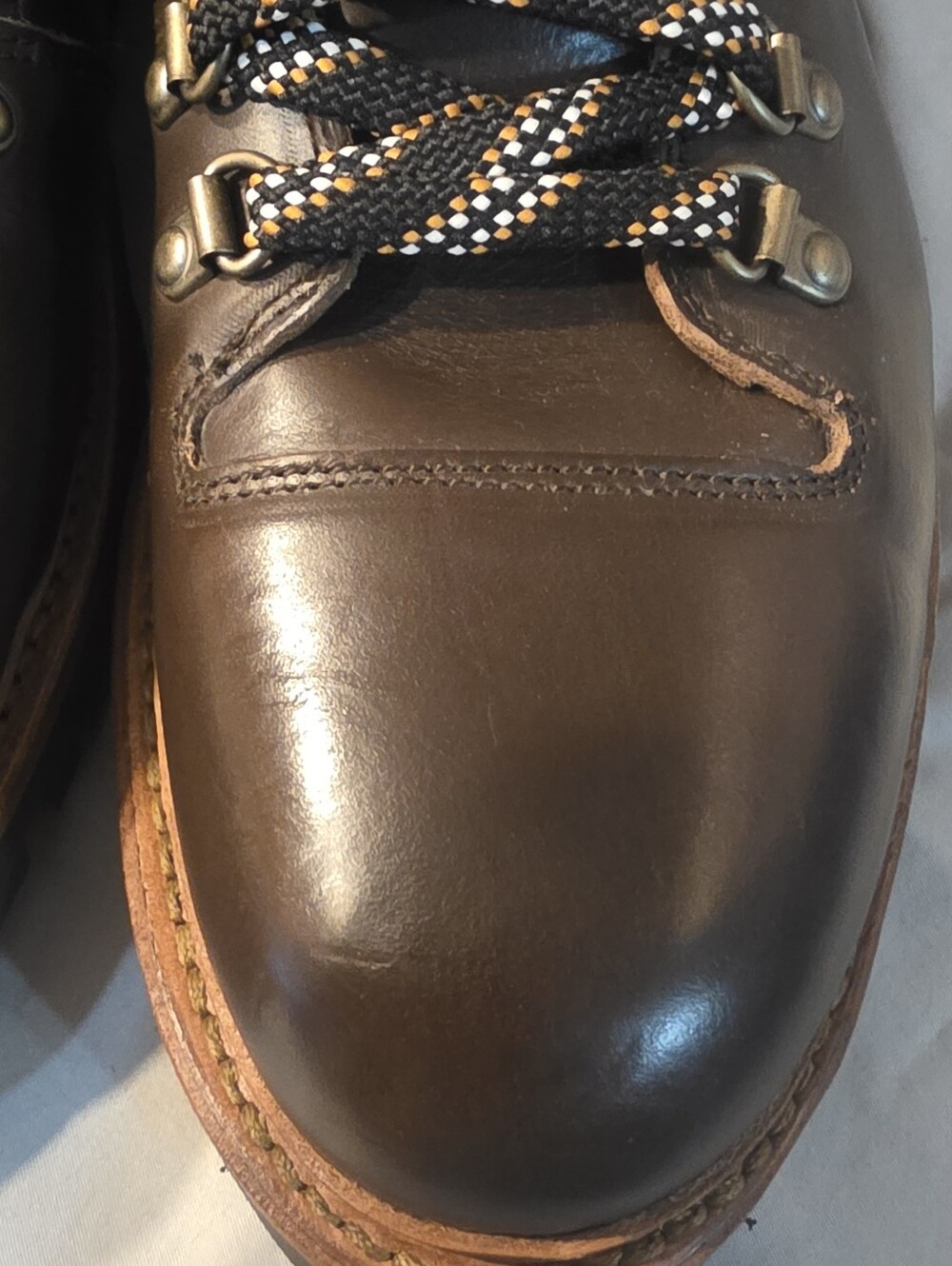 Allen Edmonds Whistler Weather-ready Hiker Boot Dark Brown Men SZ 9 NWOB Defects - Picture 7 of 15